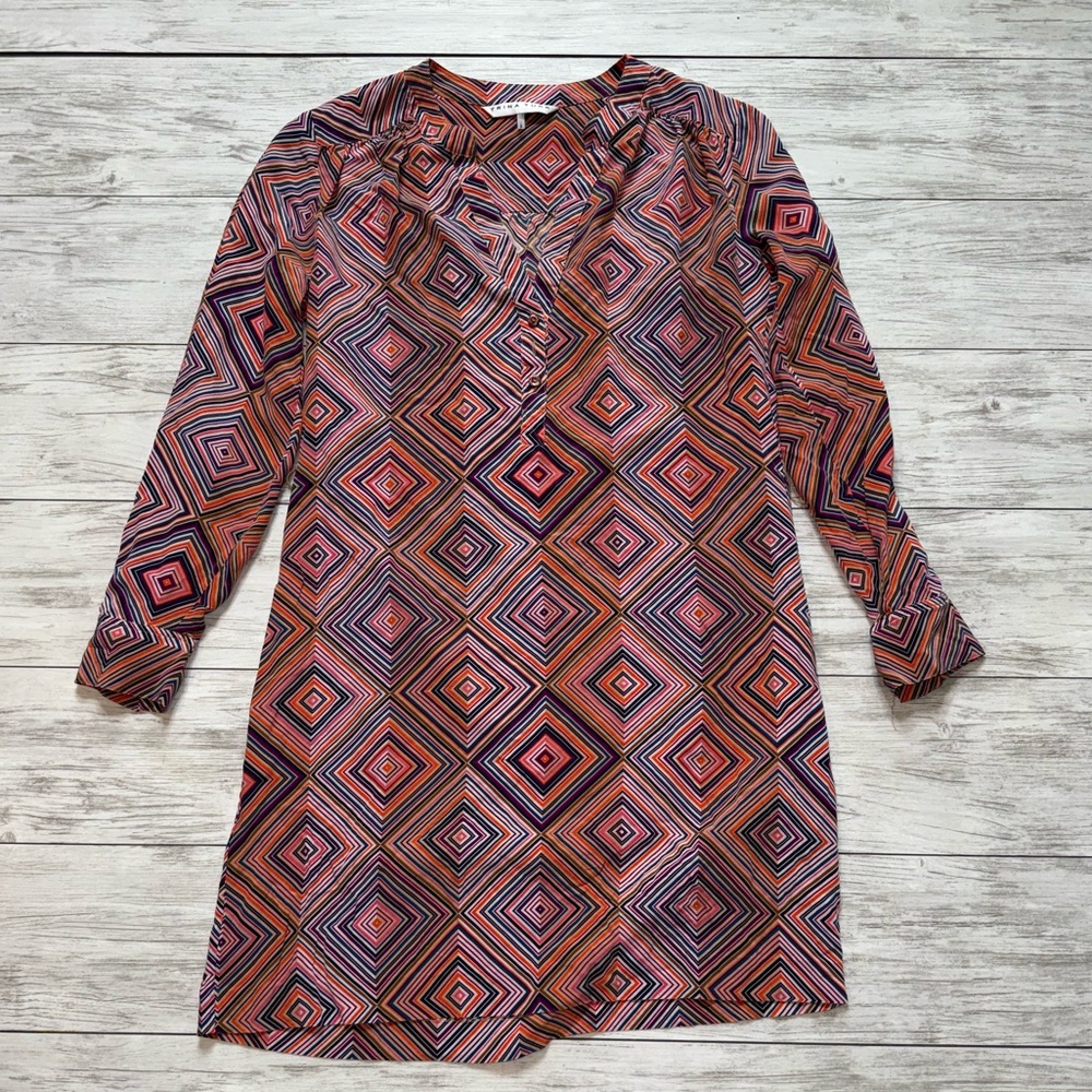 Trina Turk Silk Dress / Swim Cover Size 8